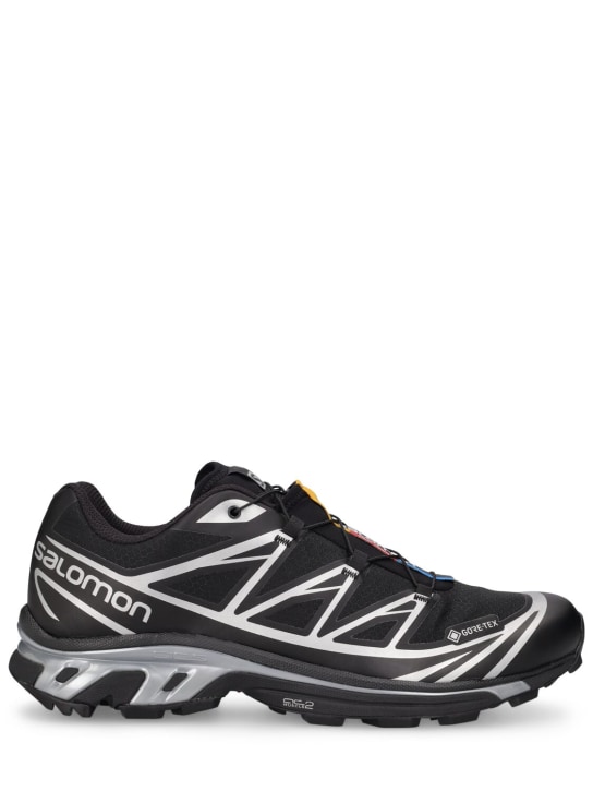 Salomon: XT-6 Advanced GORE-TEX运动鞋 - 黑色/银色 - men_0 | Luisa Via Roma