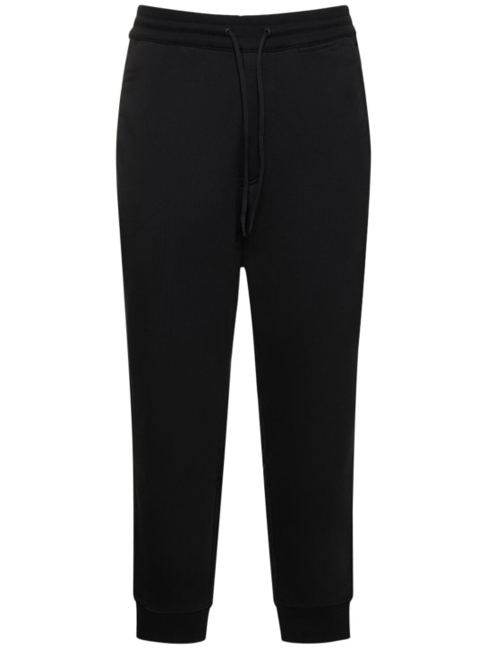 Y-3: 法式毛圈布运动裤 - 黑色 - men_0 | Luisa Via Roma