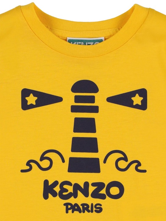 Kenzo Kids: Camiseta de algodón jersey - Amarillo - kids-boys_1 | Luisa Via Roma