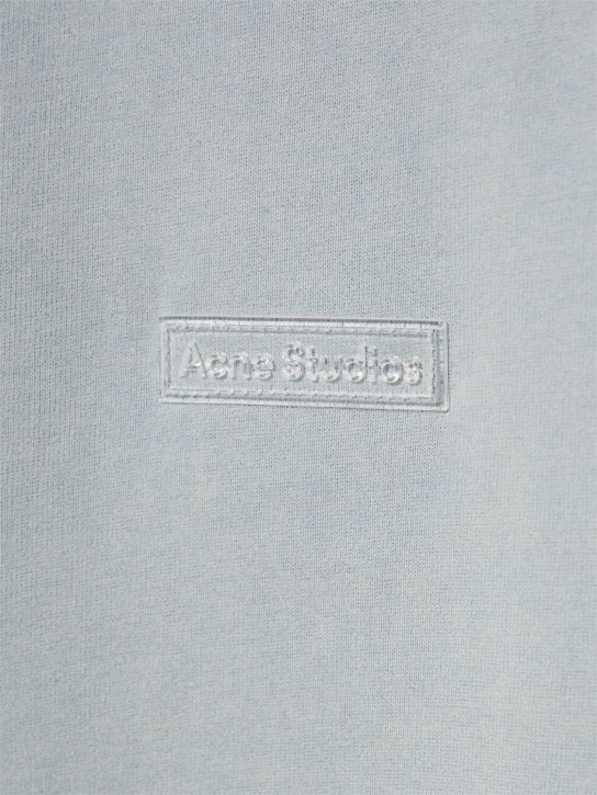 Acne Studios: T-shirt en coton vintage Extorr - Soft Blue - men_1 | Luisa Via Roma