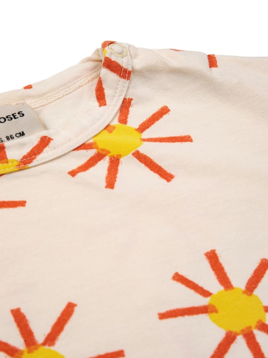 Bobo Choses: オーガニックコットンTシャツ - オフホワイト - kids-girls_1 | Luisa Via Roma
