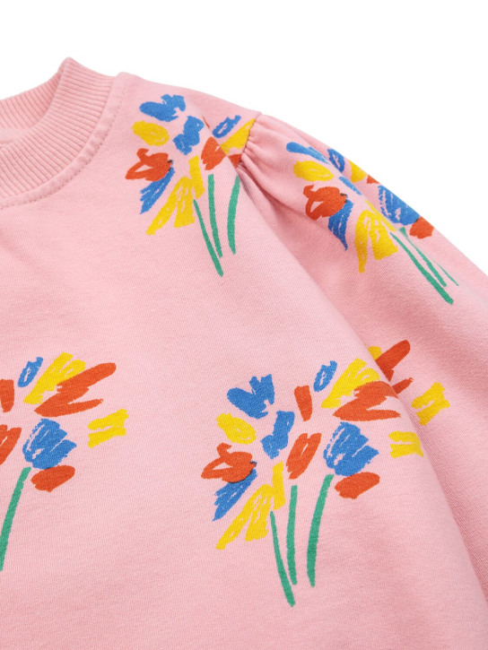 Bobo Choses: Printed organic cotton sweatshirt - Pembe - kids-girls_1 | Luisa Via Roma