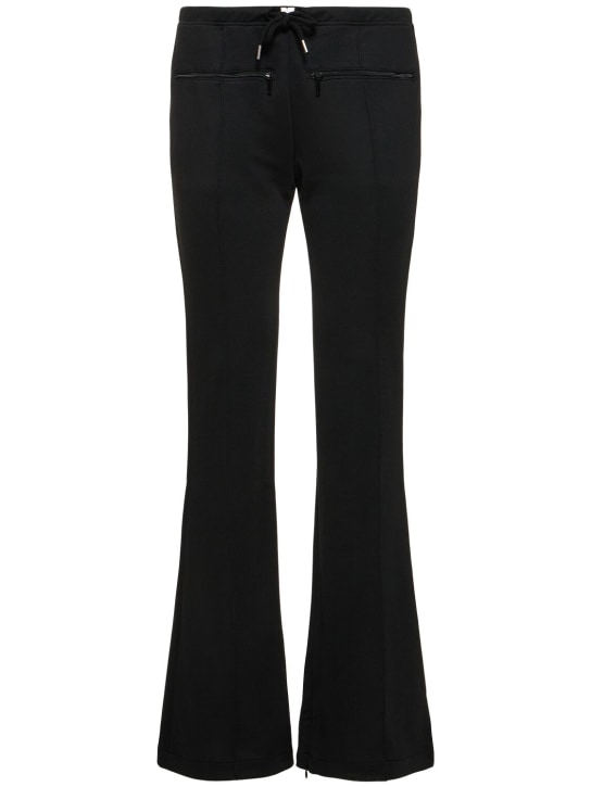 Women's Black Track Pants with Zip Pockets