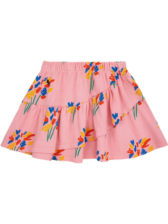 Bobo Choses: Printed organic cotton skirt - Pembe - kids-girls_0 | Luisa Via Roma