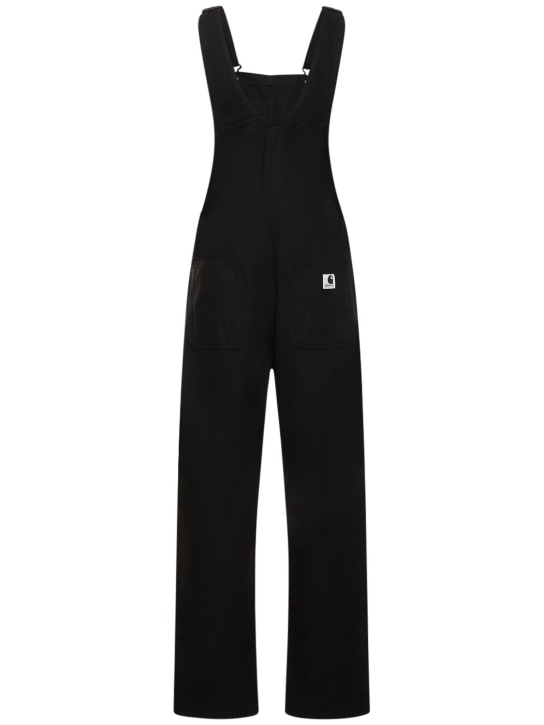 Carhartt WIP: BiB straight overalls - Black - women_4 | Luisa Via Roma
