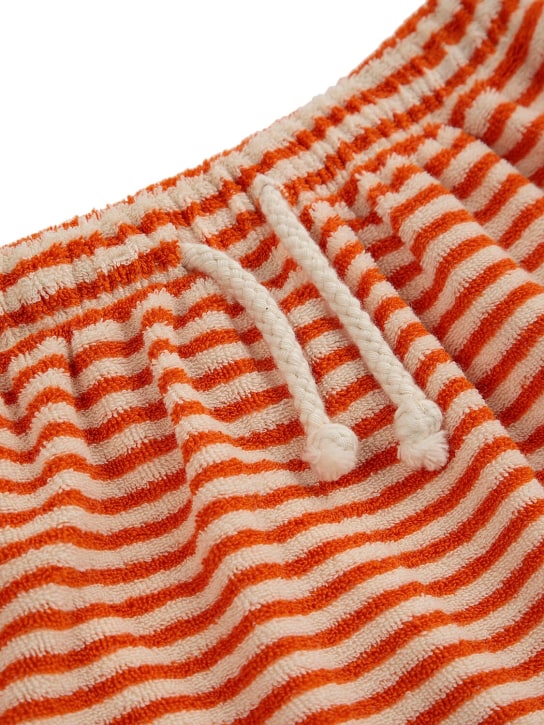 Bobo Choses: Printed terry sweatpants - Orange - kids-girls_1 | Luisa Via Roma