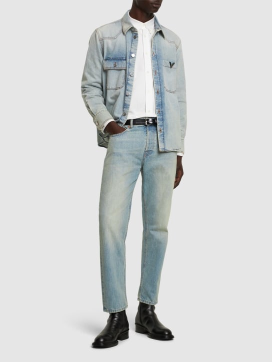 Valentino: Jeans de denim de algodón - Azul - men_1 | Luisa Via Roma