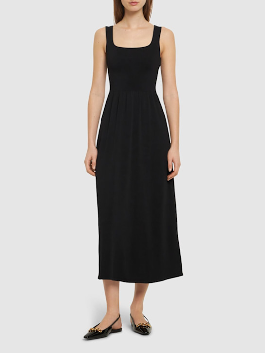 Matteau: Classic viscose blend knit maxi dress - women_1 | Luisa Via Roma