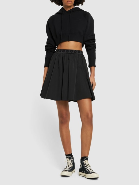 Kenzo Paris: Boke pleated mini skirt - Siyah - women_1 | Luisa Via Roma