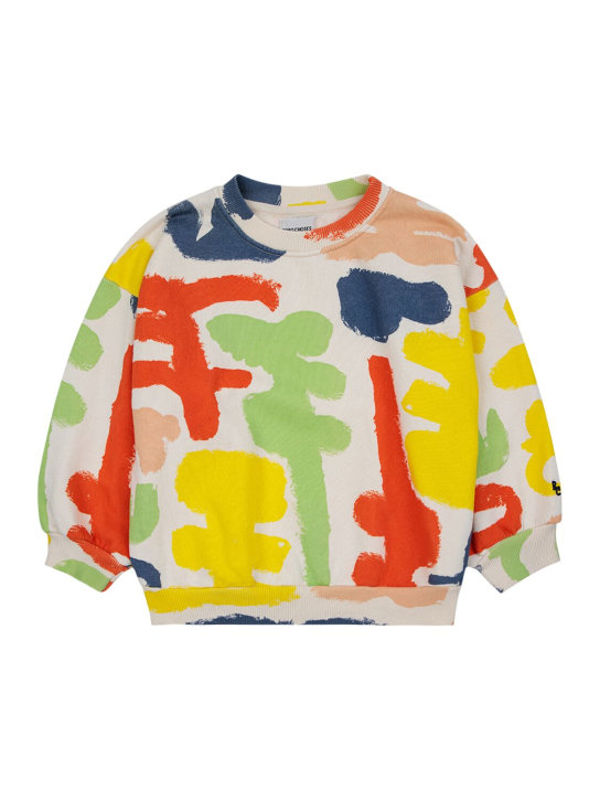 Bobo Choses: Printed organic cotton sweatshirt - Renkli - kids-girls_0 | Luisa Via Roma