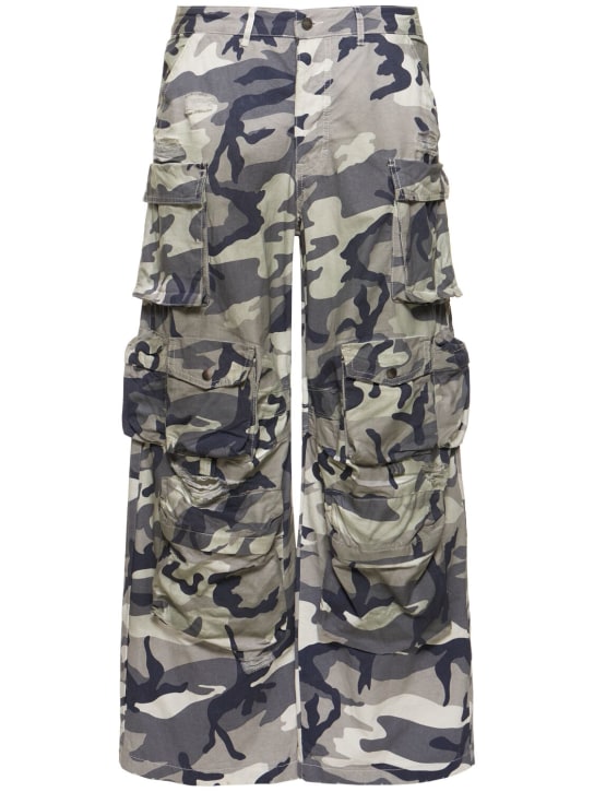 Jaded London: Pantaloni cargo Colossus camouflage - Camouflage Grigio - men_0 | Luisa Via Roma