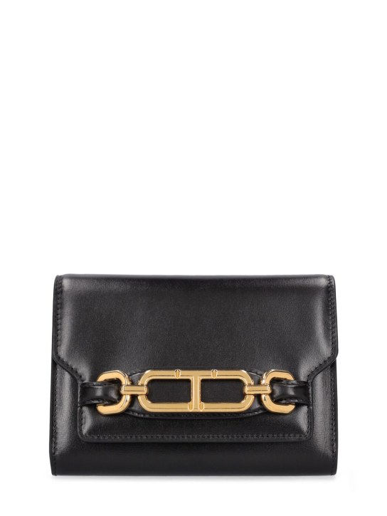 Tom Ford: Mini Whitney Box leather shoulder bag - Black - women_0 | Luisa Via Roma