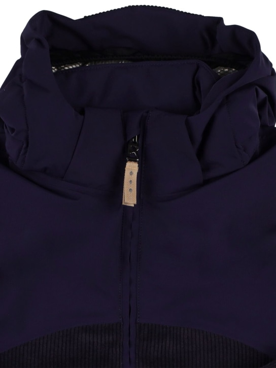 Bogner: Nylon puffer ski jacket - Black/Blue - kids-boys_1 | Luisa Via Roma