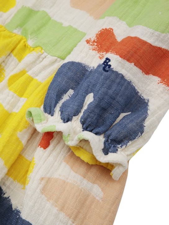 Bobo Choses: Printed cotton dress - Multicolor - kids-girls_1 | Luisa Via Roma
