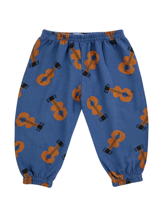 Bobo Choses: Pantalones deportivos de algodón orgánico - Azul - kids-girls_0 | Luisa Via Roma