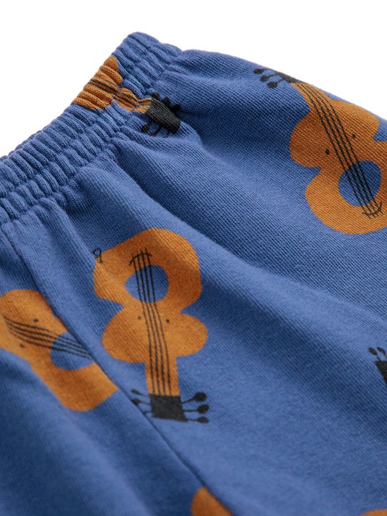 Bobo Choses: Printed organic cotton sweatpants - Blue - kids-boys_1 | Luisa Via Roma