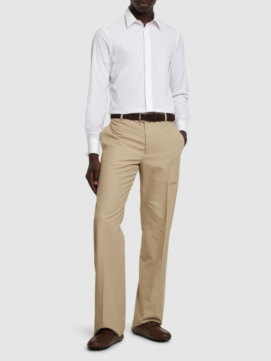 Lardini: Cotton evening shirt - men_2 | Luisa Via Roma