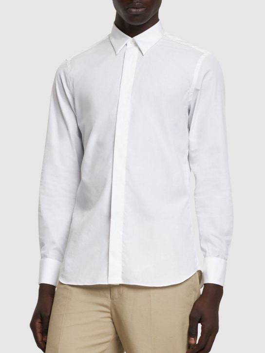 Lardini: Cotton evening shirt - men_3 | Luisa Via Roma
