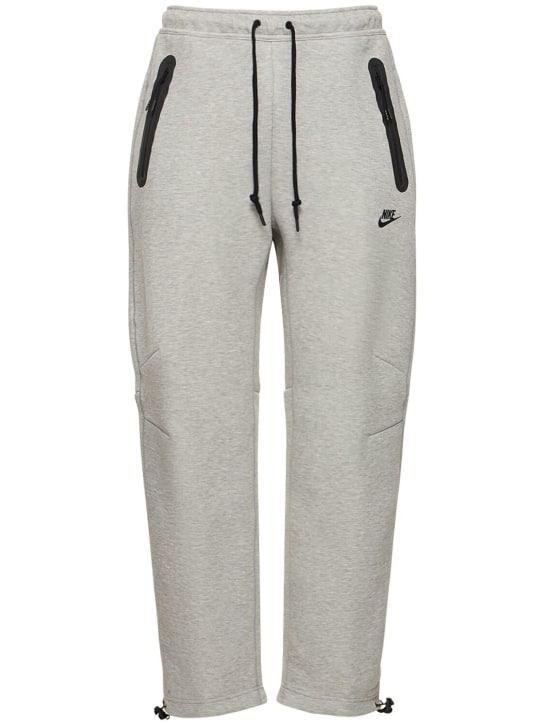 Nike: Pantaloni in felpa Tech Fleece - Dk Grey Heather - men_0 | Luisa Via Roma