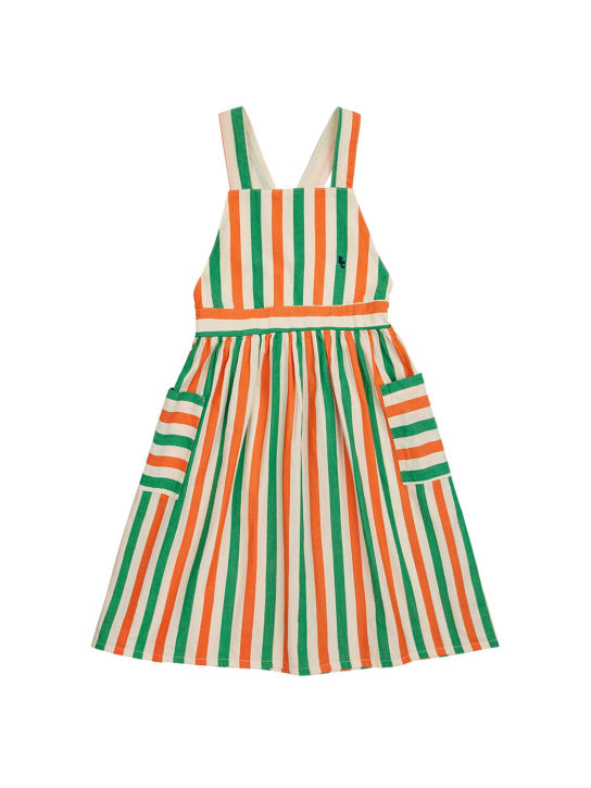 Bobo Choses: Vestido de popelina de algodón estampado - Multicolor - kids-girls_0 | Luisa Via Roma