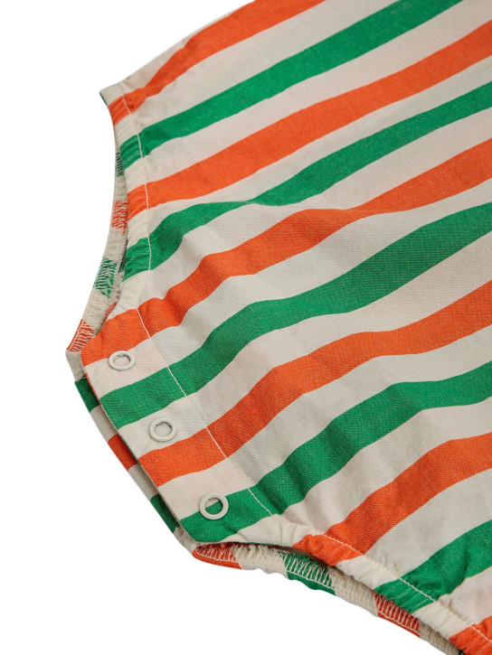 Bobo Choses: Printed cotton overalls - Multicolor - kids-boys_1 | Luisa Via Roma