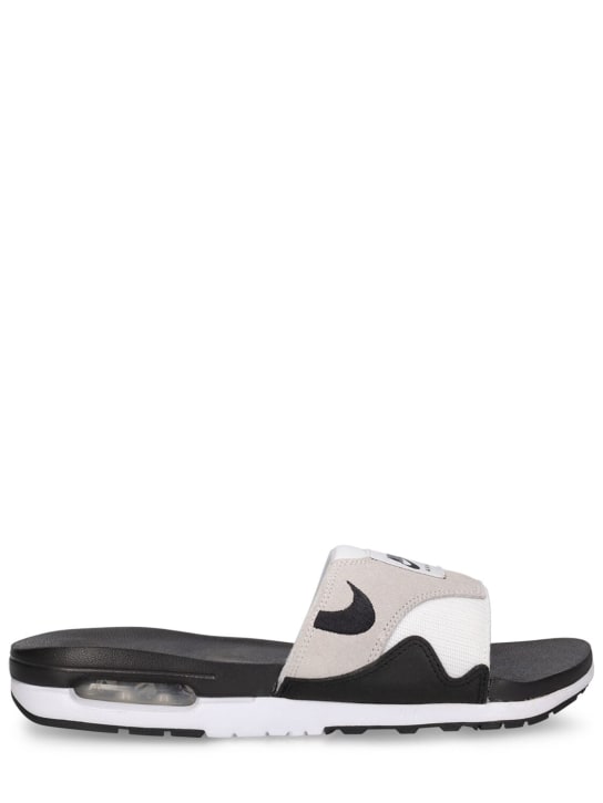 Nike: Air Max 1 slide sandals - White/Black - men_0 | Luisa Via Roma