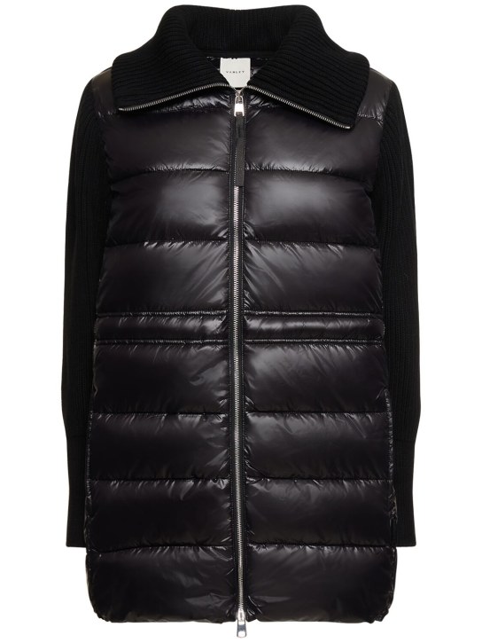 Varley: Arlen high neck zip-up jacket - Black - women_0 | Luisa Via Roma