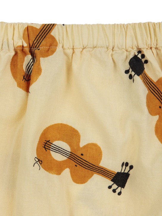 Bobo Choses: Printed woven organic cotton shorts - Beige/Multi - kids-girls_1 | Luisa Via Roma