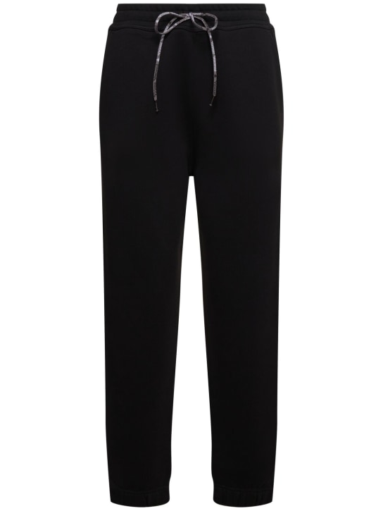 Vivienne Westwood: Pantalones deportivos de jersey con logo - Negro - women_0 | Luisa Via Roma