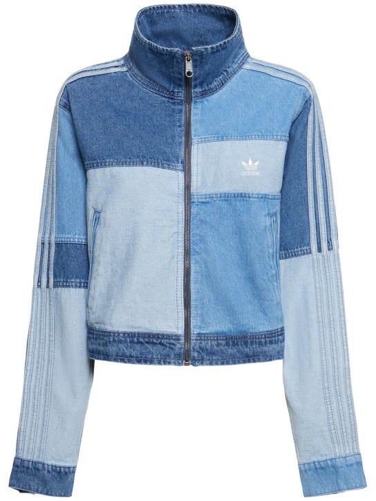 adidas Originals: Ksenia track jacket - Light Blue - women_0 | Luisa Via Roma
