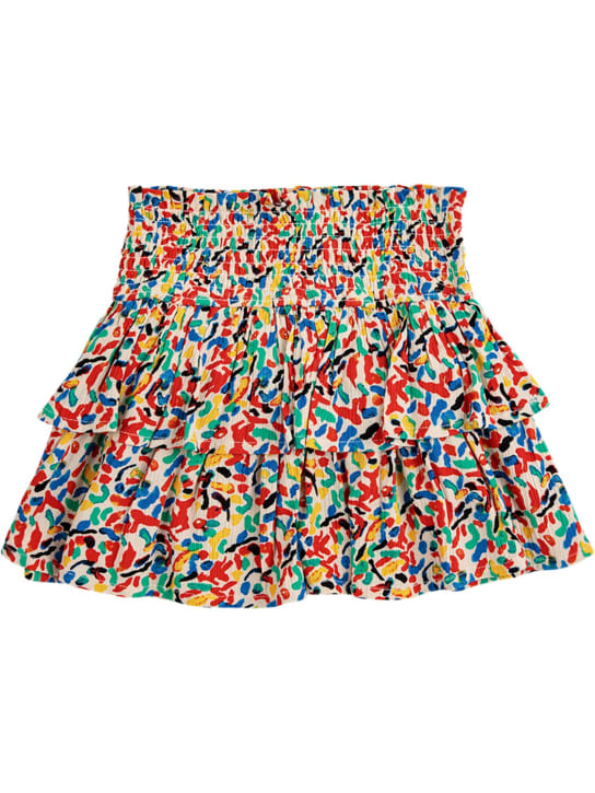 Bobo Choses: Printed viscose skirt - Renkli - kids-girls_0 | Luisa Via Roma