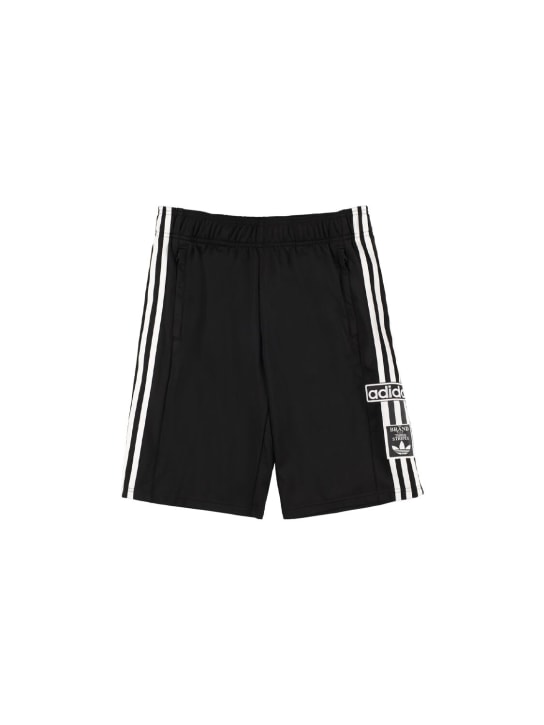 adidas Originals: Shorts aus Baumwollmischung - Schwarz/Weiß - kids-boys_0 | Luisa Via Roma