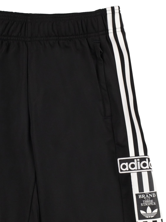 adidas Originals: 聚酯科技织物短裤 - 黑色/白色 - kids-boys_1 | Luisa Via Roma