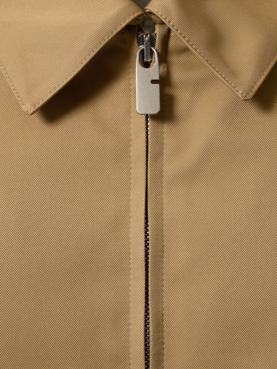 Burberry: Tech blend zip-up jacket - Flax - men_3 | Luisa Via Roma