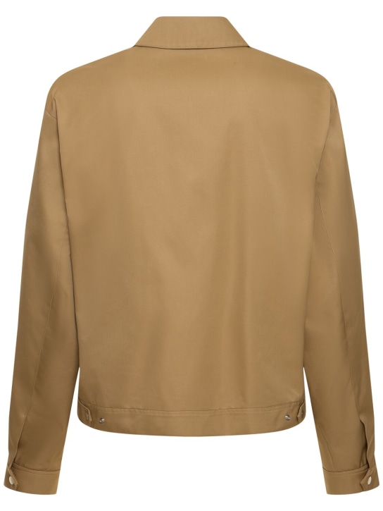 Burberry: Tech blend zip-up jacket - Flax - men_4 | Luisa Via Roma