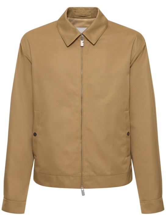 Burberry: Tech blend zip-up jacket - Flax - men_0 | Luisa Via Roma