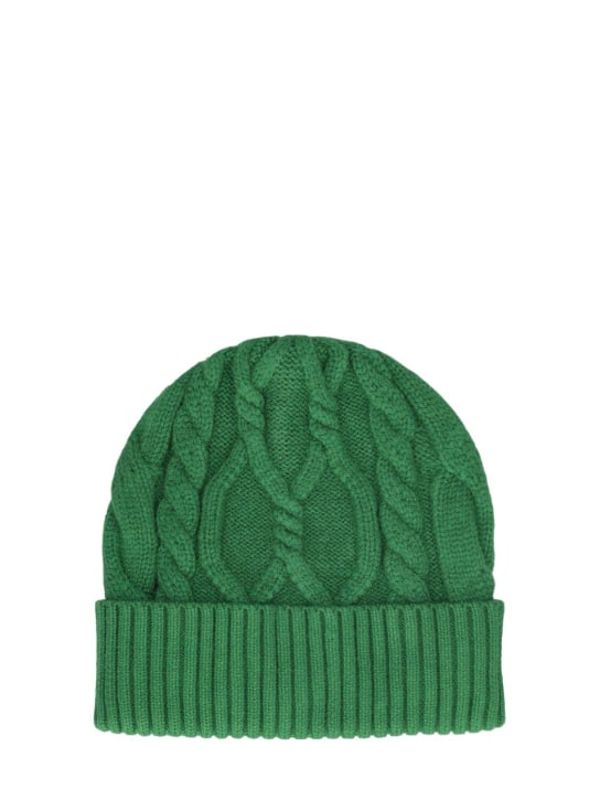 Varley: Chamond cable knit beanie - Green - women_0 | Luisa Via Roma