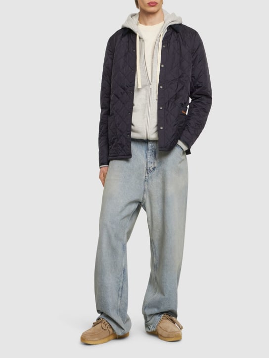 BARBOUR: Liddesdale quilted nylon jacket - Lacivert - men_1 | Luisa Via Roma