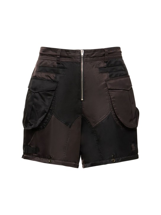 Andersson Bell: Detachable patchwork nylon cargo pants - men_6 | Luisa Via Roma