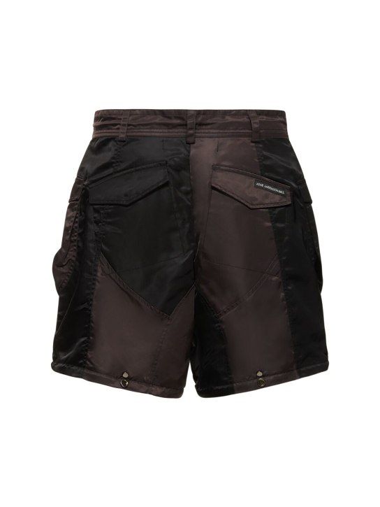 Andersson Bell: Detachable patchwork nylon cargo pants - men_5 | Luisa Via Roma
