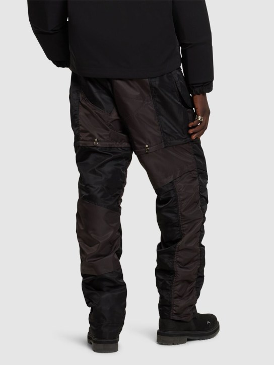 Andersson Bell: Detachable patchwork nylon cargo pants - men_2 | Luisa Via Roma