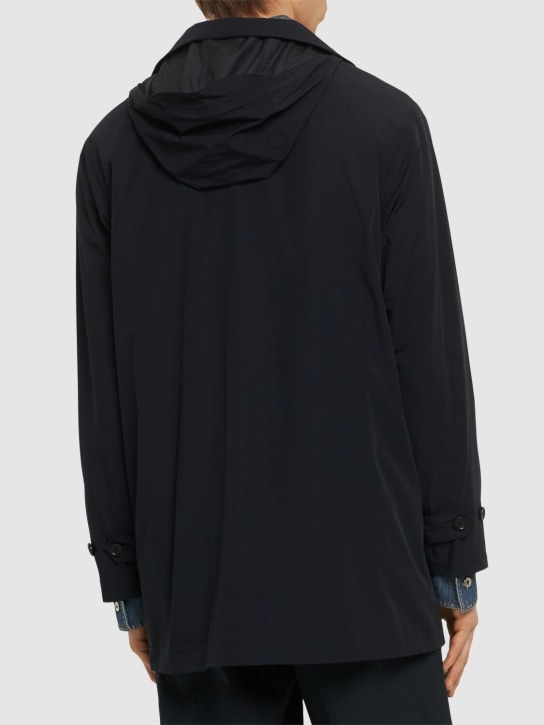 ASPESI: Impermeabile in nylon opaco stretch - men_3 | Luisa Via Roma