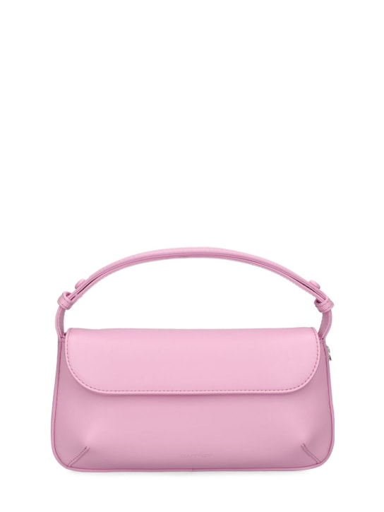 Courreges: Sleek leather shoulder bag - Candy Pink - women_0 | Luisa Via Roma