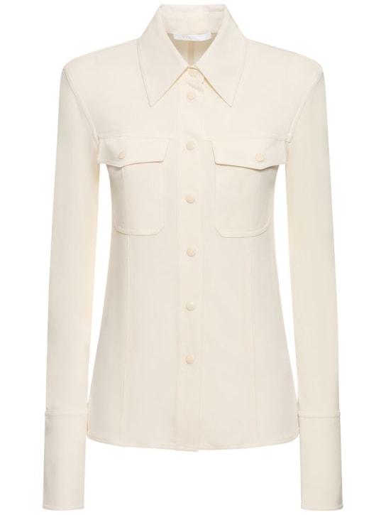 White viscose hotsell shirt womens