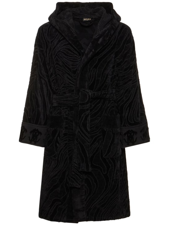 Roberto Cavalli: Okapi bathrobe - Black - women_0 | Luisa Via Roma
