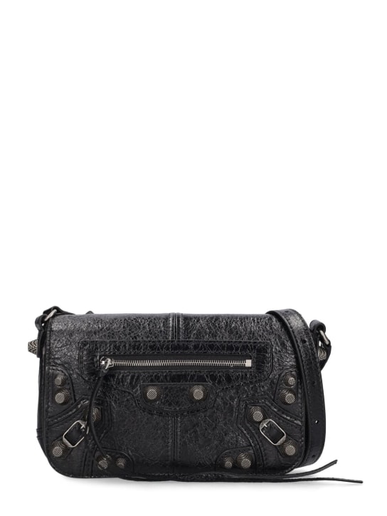 Balenciaga: Le cagole leather mini bag - Black - men_0 | Luisa Via Roma
