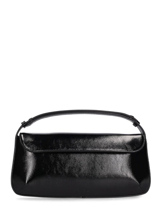 Courreges: Sleek Naplack leather bag - Siyah - women_0 | Luisa Via Roma