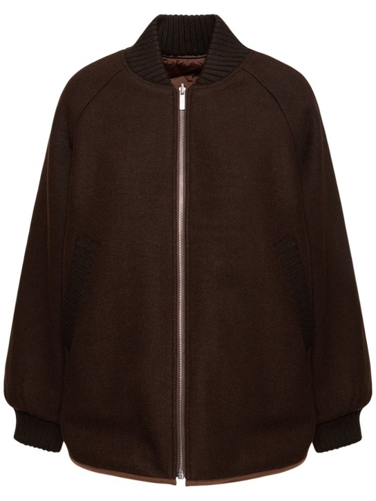 Varley: Reno reversible quilted jacket - Brown - women_0 | Luisa Via Roma