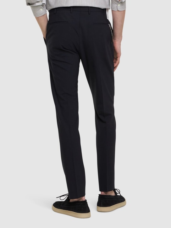 PT Torino: Dieci tropical wool pants - Navy - men_2 | Luisa Via Roma
