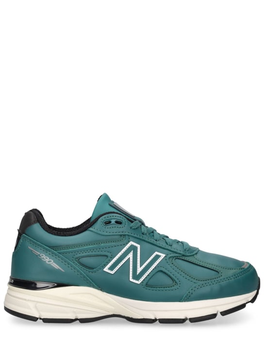 New Balance: Sneakers 990 V4 - Verde Azulado - women_0 | Luisa Via Roma